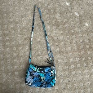 Vera Bradley crossbody  purse, blue and black